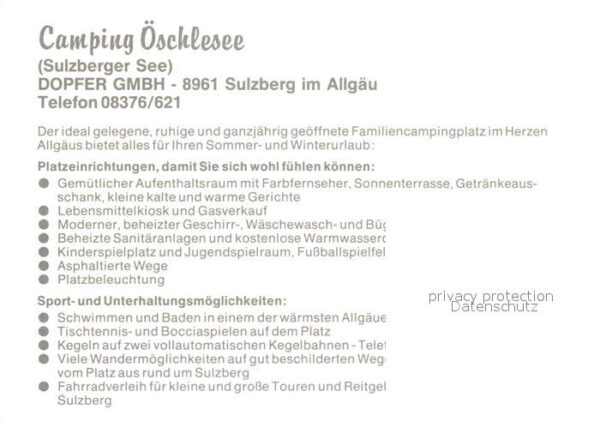 Sulzberg Allg Fliegeraufnahme Camping ?schlesee – Bild 2