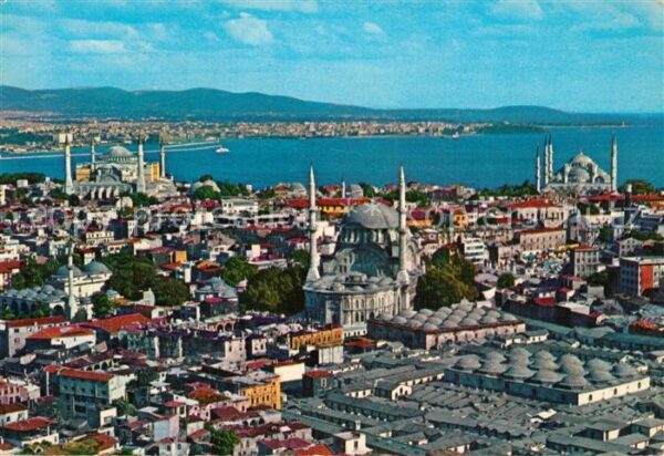 Istanbul Constantinopel Fliegeraufnahme Mosques