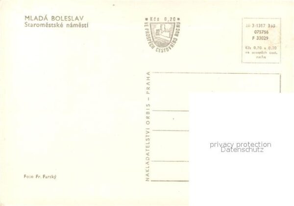 Mlada Boleslav Jungbunzlau Staromestske namesti – Bild 2