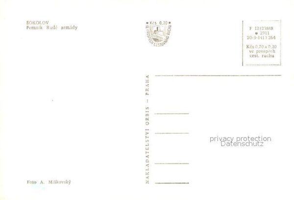 Sokolov Pomnik Rude armady – Bild 2