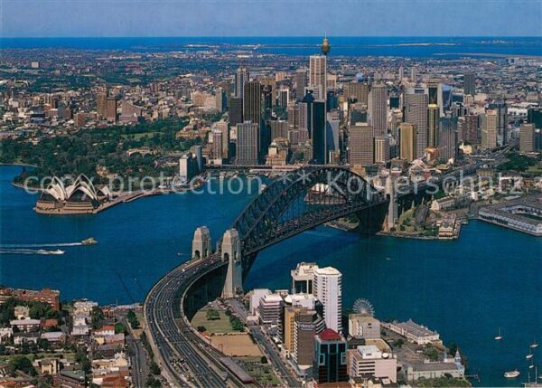 Sydney New South Wales Fliegeraufnahme Harbour-Bridge Operahou