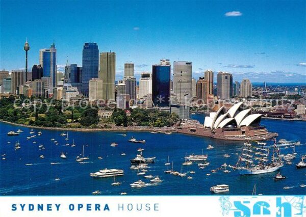 Sydney New South Wales Fliegeraufnahme Opera-House Skyline