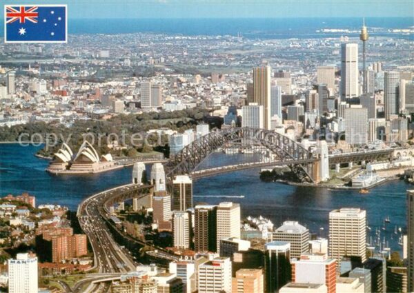 Sydney New South Wales Fliegeraufnahme Skyline Opera