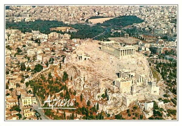 Athenes Athen Fliegeraufnahme Acropolis