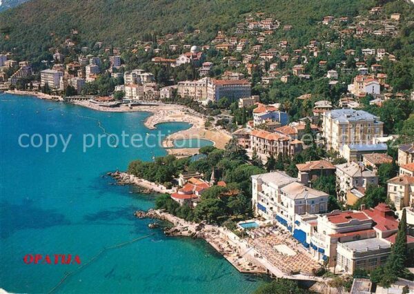 Opatija Abbazia Fliegeraufnahme