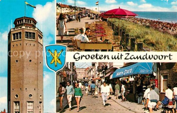 Zandvoort Holland Leuchtturm Strand Promenade Kirchenstra