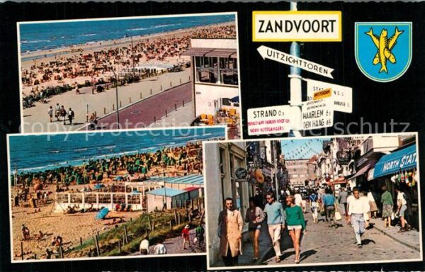 Zandvoort Holland Strand Promenade Kirchenstrasse Ladenge