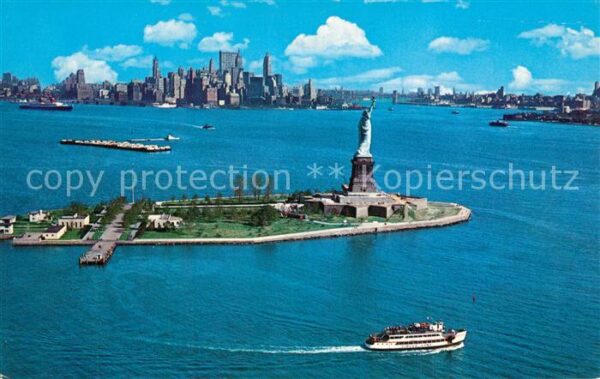 New York City Lower New York Harbor Statue of Liberty