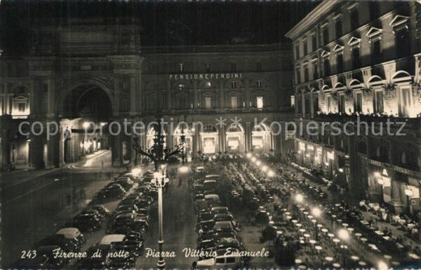 Firenze Florenz Piazza Vittorio Emanuele de notte