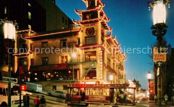 San Francisco California Chinatown at night