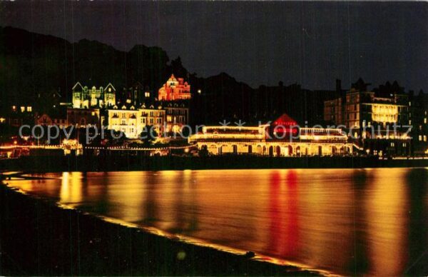 Llandudno Wales Seaside resort at night