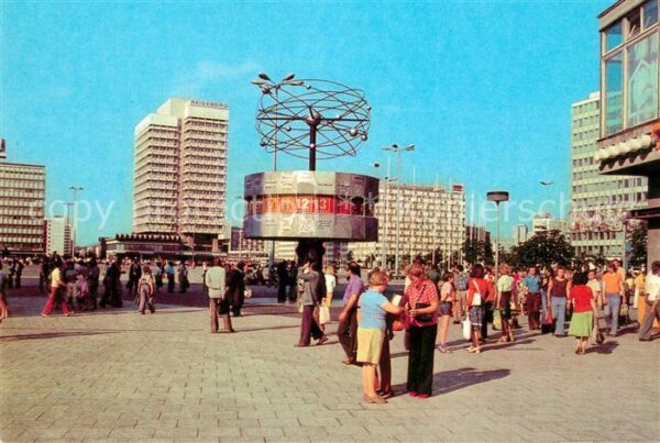 Berlin Alexanderplatz Weltzeituhr Hauptstadt d