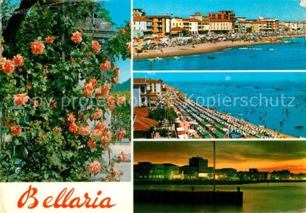 Bellaria Panorama Strand Stadtansicht Nachtaufna