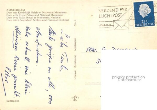 Amsterdam Niederlande Dam met Koninklijk Paleis en Nationaal – Bild 2