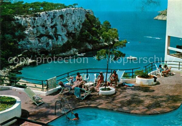 Santa Galdana Hotel Terrasse Swimming Pool Blick auf
