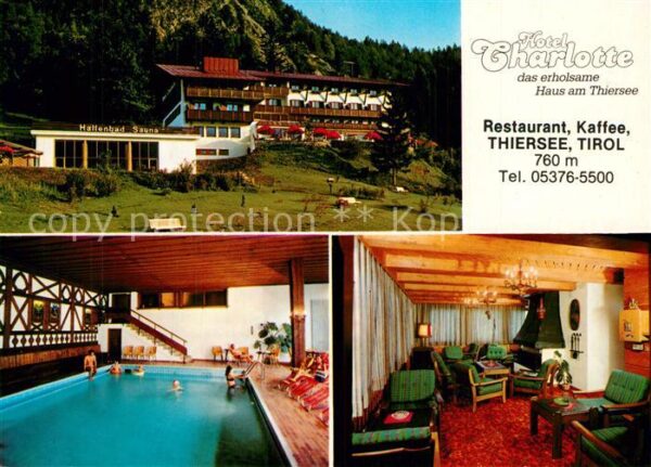 Thiersee Hotel Charlotte Hallenbad