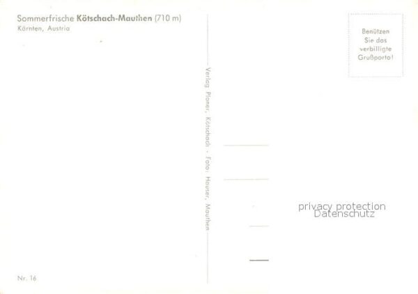 Koetschach-Mauthen Kaernten Sommerfrische Alpen Schlucht – Bild 2