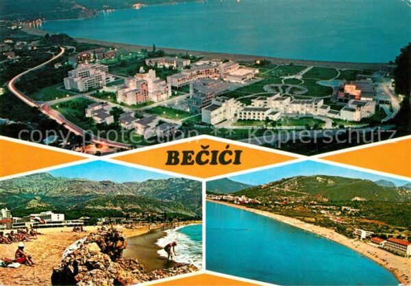 Becici Strand Hotel Ferienanlage Fliegeraufnah