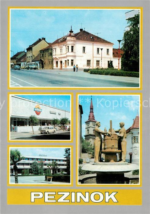 Pezinok Strassenpartie Denkmal Hotel