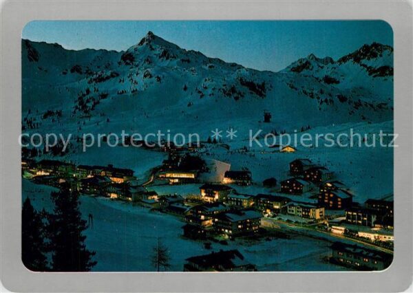 Obertauern Winterpanorama Alpen Nachtaufnahme