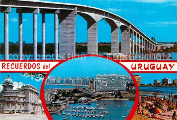 Montevideo Uruguay Brücke Hafen Strand Gebäude