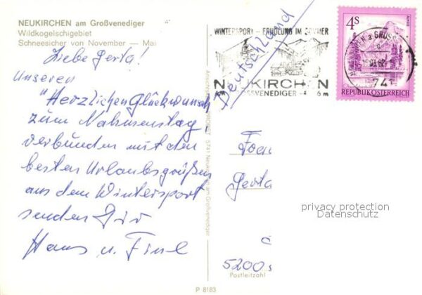Neukirchen Grossvenediger Winterpanorama Wildkogelschigebiet Alpe – Bild 2