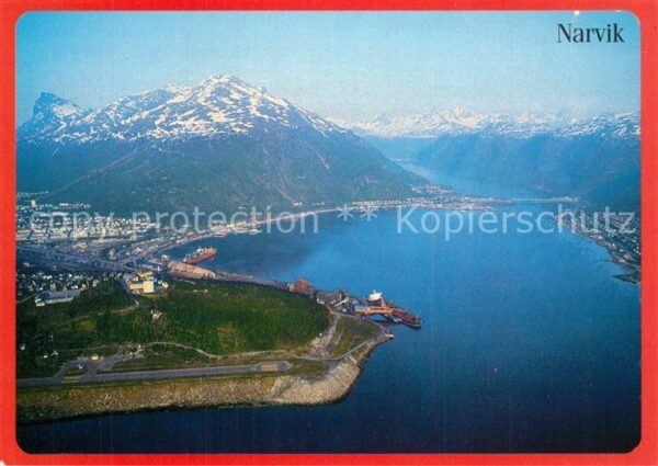Narvik Hafen Beisfjordbrücke Halbinsel Berge F
