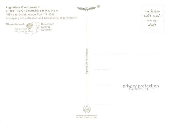 Reichersberg Inn Augustiner Chorherrenstift Fliegeraufna – Bild 2