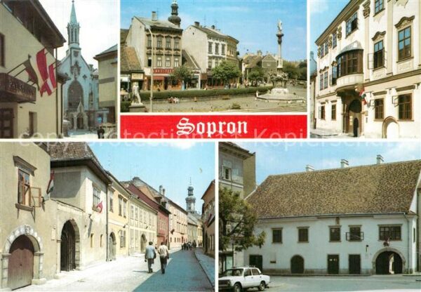 Sopron Oedenburg Teilansichten Innenstadt Kirche Denkmal