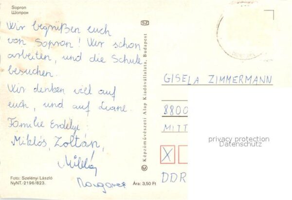 Sopron Oedenburg Teilansichten Innenstadt Kirche Denkmal – Bild 2