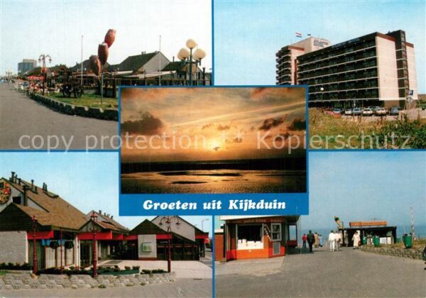 Kijkduin Den Haag La Haye NL Teilansichten Hotel Kiosk Promenade Son