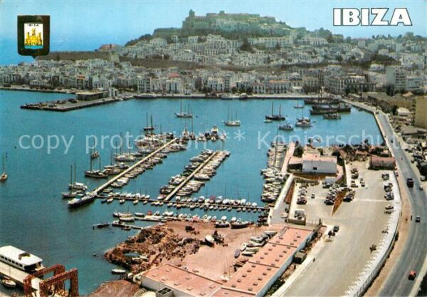 Ibiza Islas Baleares Isla Blanca Puerto vista aérea
