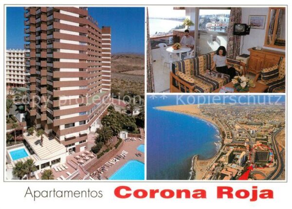 Playa del Ingles Apartamentos Corona Roja Fliegeraufnahm