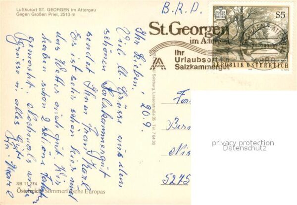 St Georgen Attergau Panorama Blick gegen Grossen Priel Tote – Bild 2