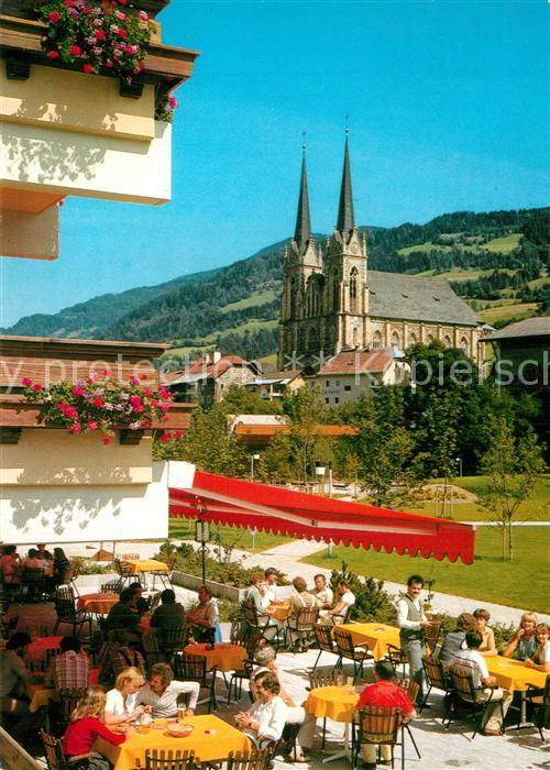 St Johann Pongau Restaurant Terrasse Stadtpark Kirche