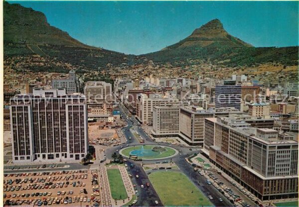 Cape Town Kaapstad Kapstadt The old and the new city aerial view