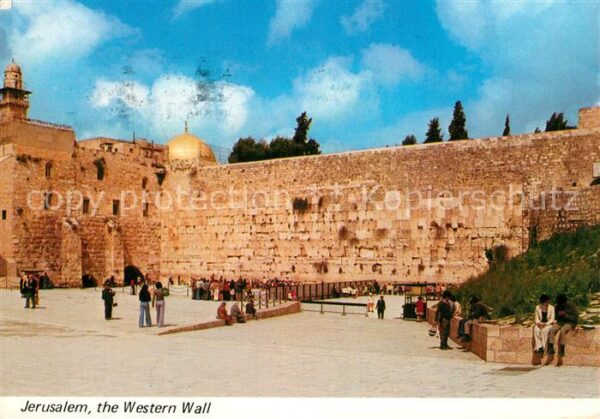 Jerusalem Yerushalayim Western Wall Klagemauer