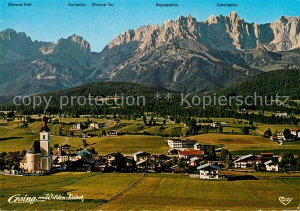 Going Wilden Kaiser Tirol Panorama Luftkurort Sommerfrische Kaise