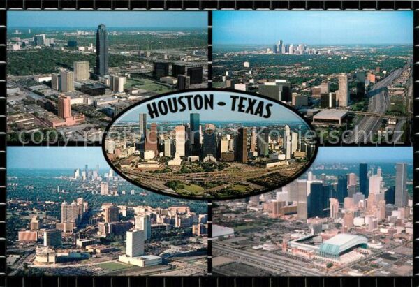 Houston  Texas USA Skylines of the city Galleria Greenway