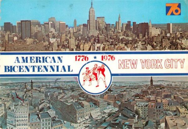 New York City Panorama Downtown Empire State bottom h