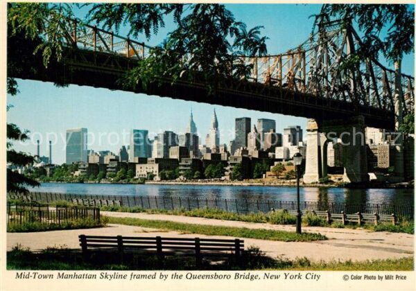 New York City Mid Town Manhattan Skyline Queensboro B