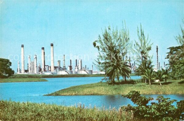 Pointe-a-Pierre Partial view of Texaco Oil Refinery
