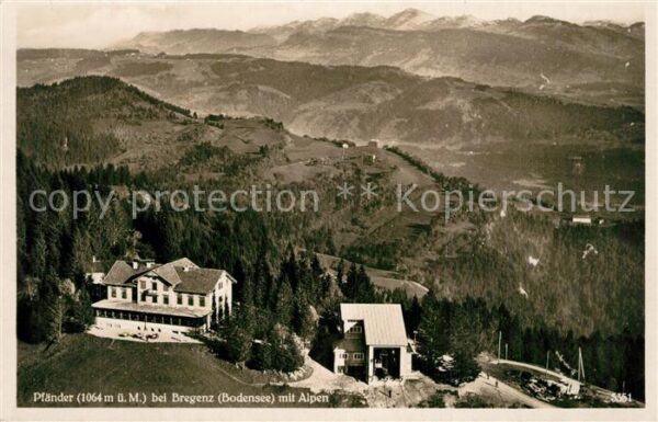 Bregenz Vorarlberg Berghotel Pfänder Alpenpanorama Flieger