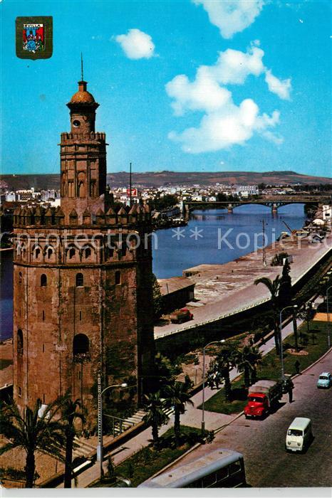 Sevilla Andalucia Torre del Oro y Guadalquivir