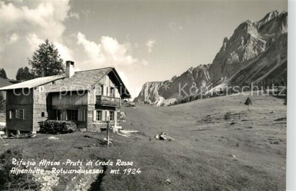 Sesto Sexten Suedtirol Alpenhütte Rotwandwiesenhütte Dolomiten