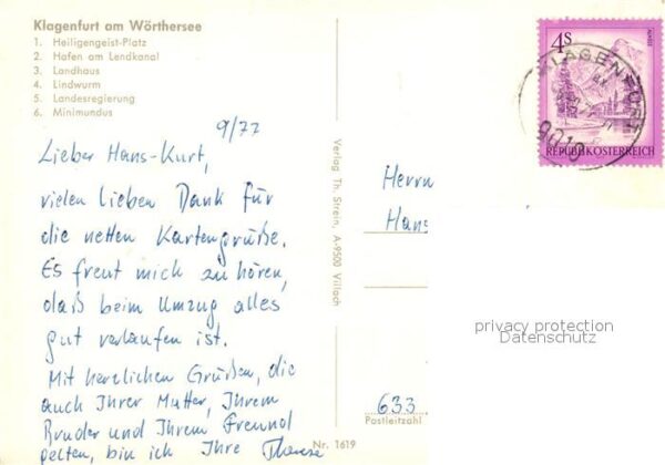 Klagenfurt Woerthersee Heiligengeisplatz Hafen Landkanal Landh – Bild 2