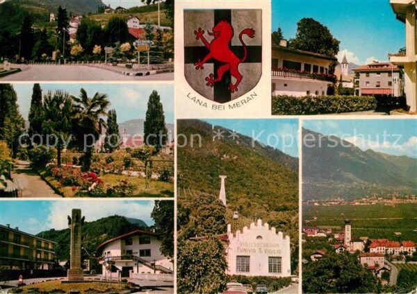 Lana Meran Teilansichten Park Denkmal Bergbahn Wap