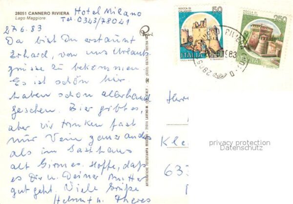 Cannero Riviera Lago Maggiore Uferstrasse Bootsanleger Villa Seeblick – Bild 2