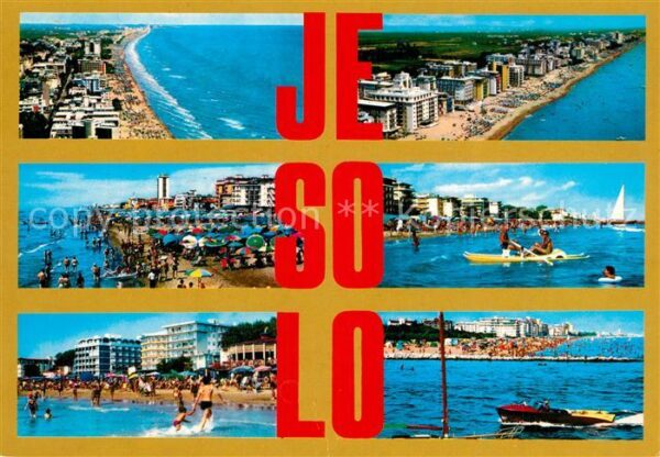 Jesolo Küstenpanorama Strand Fliegeraufnahmen