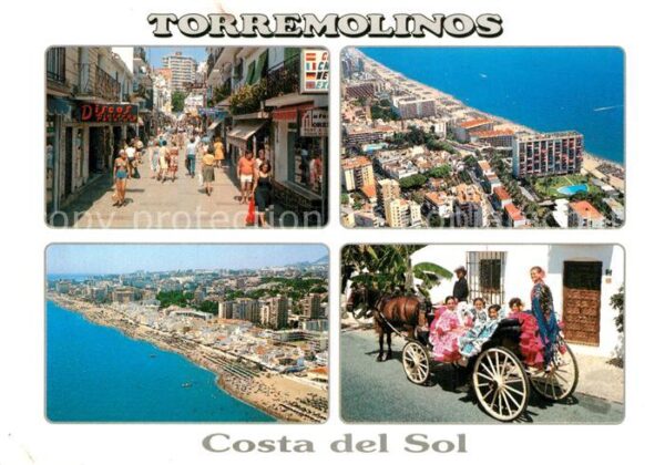 Torremolinos Diversas vistas Calle Playa Pferdedrosc